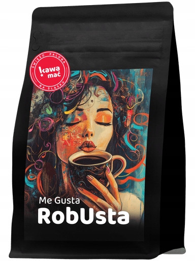 Levně Káva zrnková Me Gusta Robusta 1KG Čerstvě pražená KávaMať