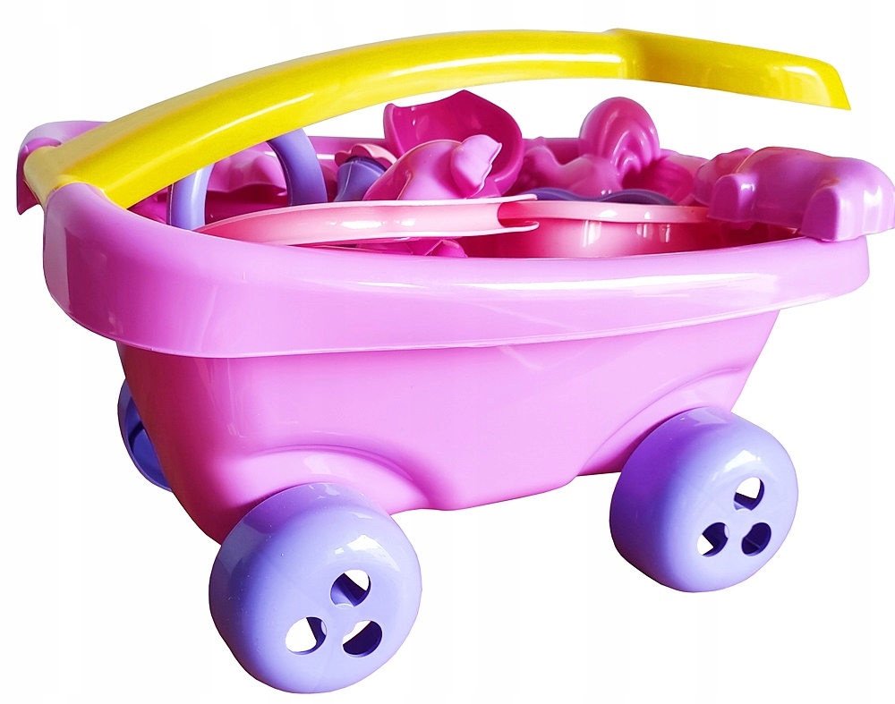 WÓZEK WÓZECZEK TACZKA + FOREMKI DLA MALUSZKA PL DZ Marka bez marki