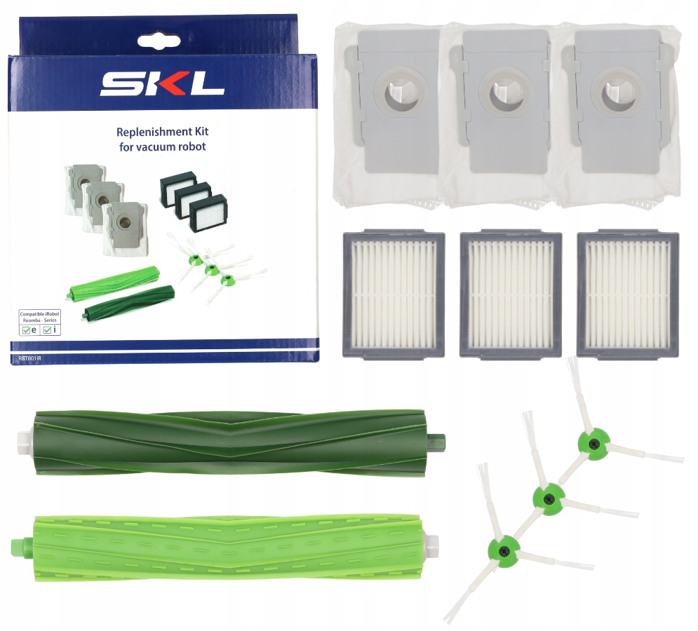 Szczotka SKL 2x główna 3x boczna filtr HEPA do Roomba i3/i4/i5/i6/i7/j7