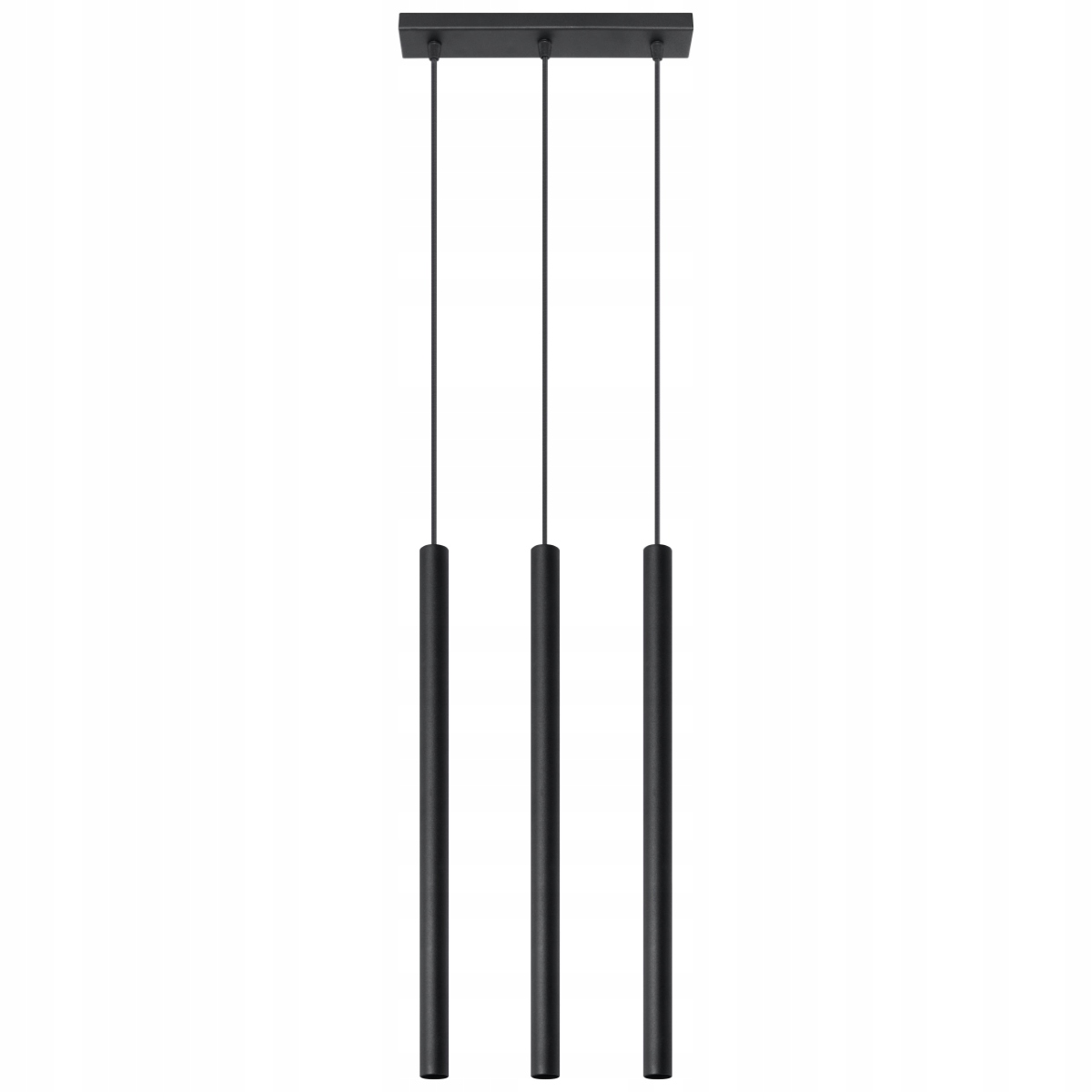 Závěsné Stropní Svítidlo Tuba 3x G9 Tubulární převis Černá Pastelo Sollux