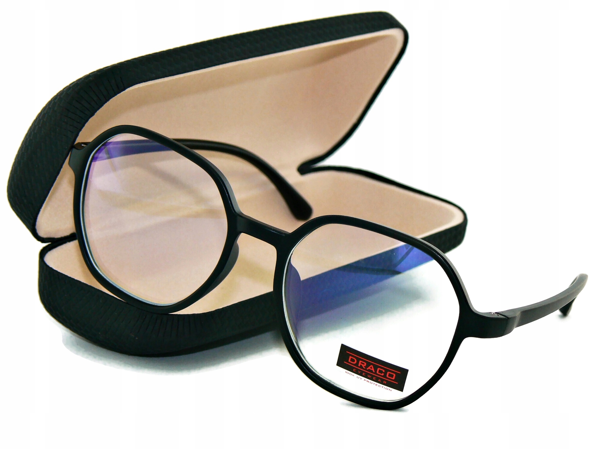 

Okulary Zerówki Męskie Nerdy Antyrefleksyjne