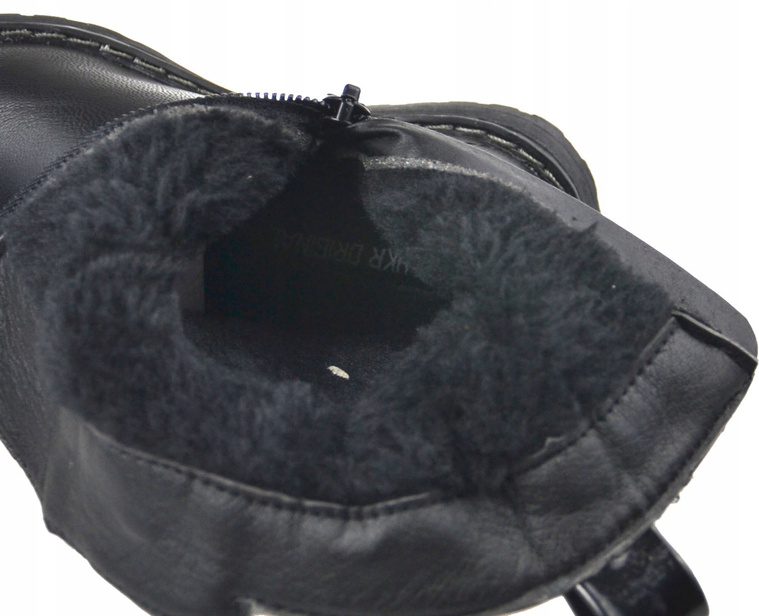 Kids Botki Pikowane Klamra Ciepłe Czarne Srebr r29 Długość wkładki wew. 18 cm