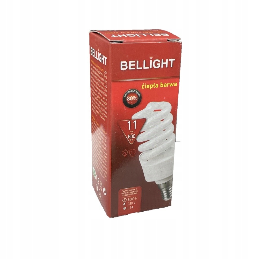 

Żarówka energooszczędna Clf spirala 11w e14 2700k