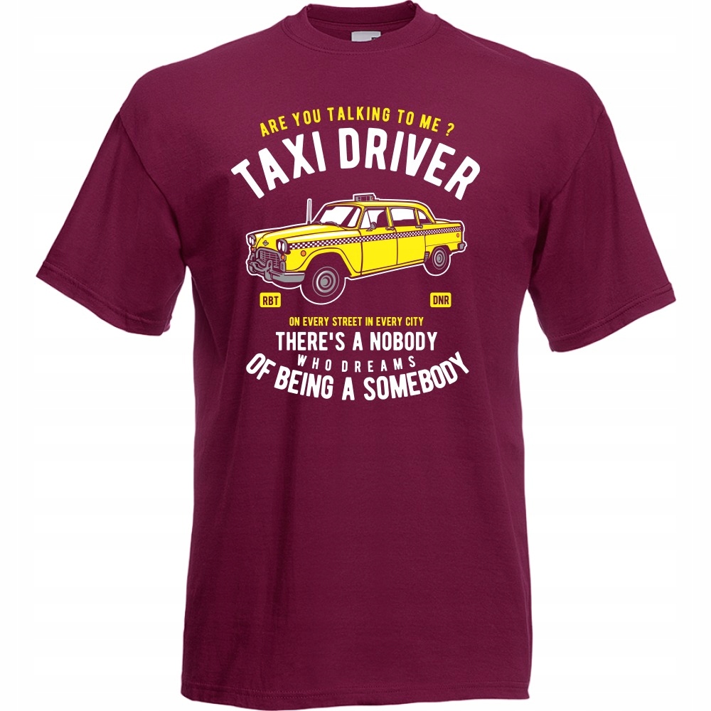 

Koszulka taksówka taksówkarz taxi L burgund