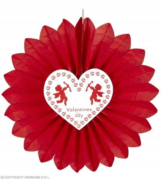 

Rozeta Biało-czerwona Dekoracja Walentynki