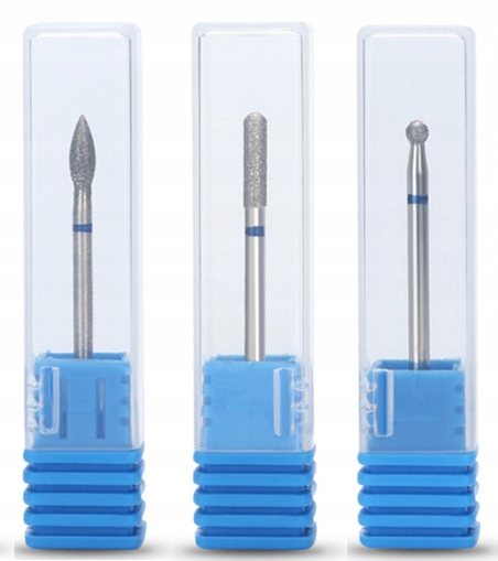 

Zestaw 3x Frez Diamentowy Do Skórek kulka stożek