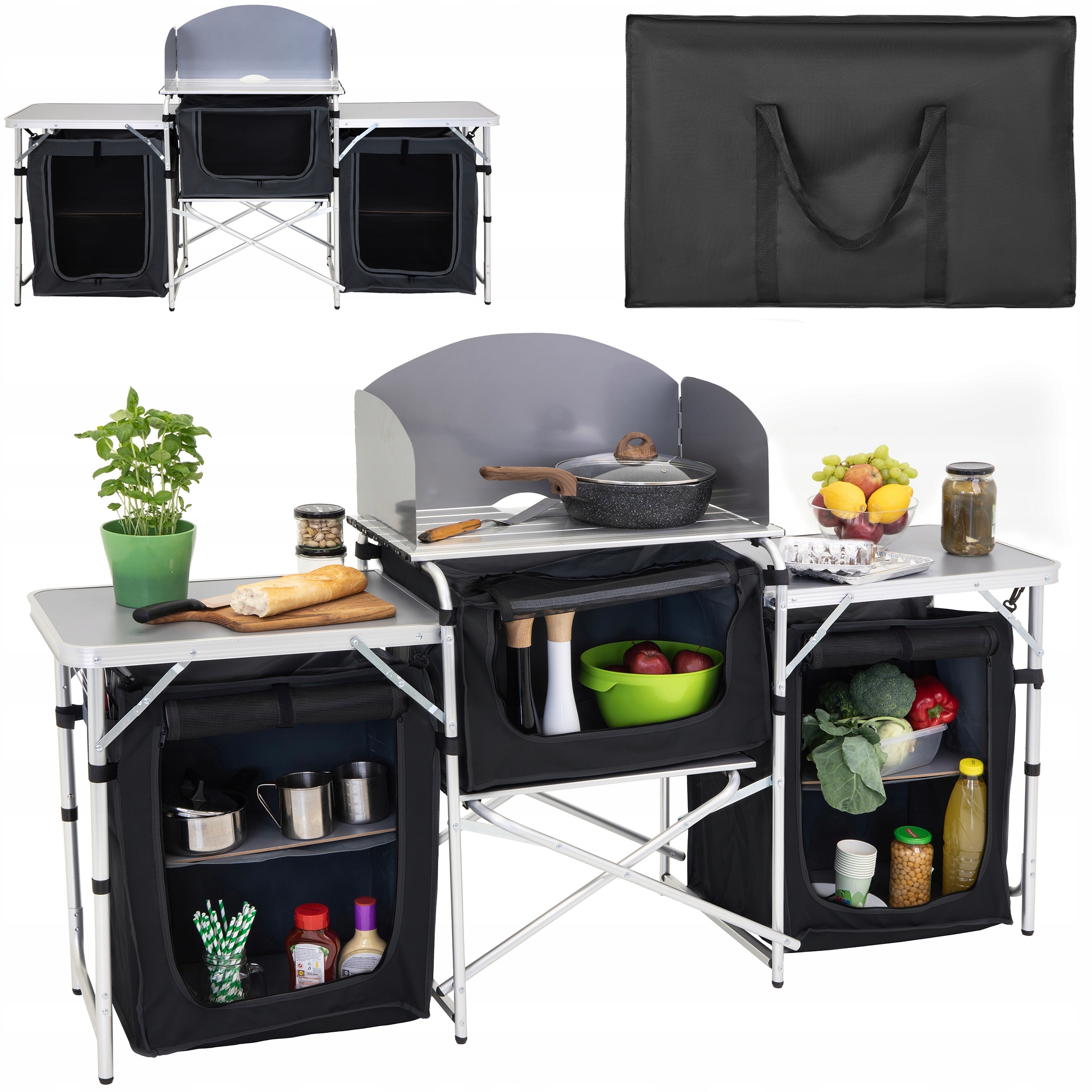 Kuchnia Turystyczna Szafka składana ogrodowy lekka Kempingowa przenośna