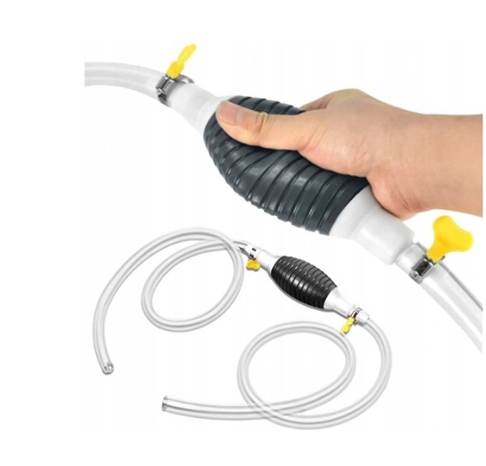 Palivová Pumpa Ruční Hruška Pro Vypouštění Paliva Vody Hadice 200 cm