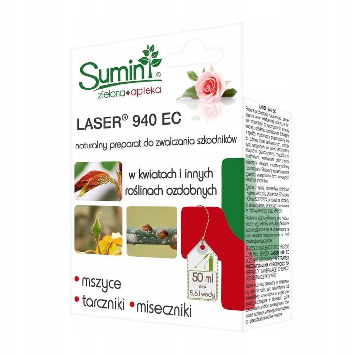 

Laser 940 Ec 50 ml zwalcza szkodniki kwiatów i