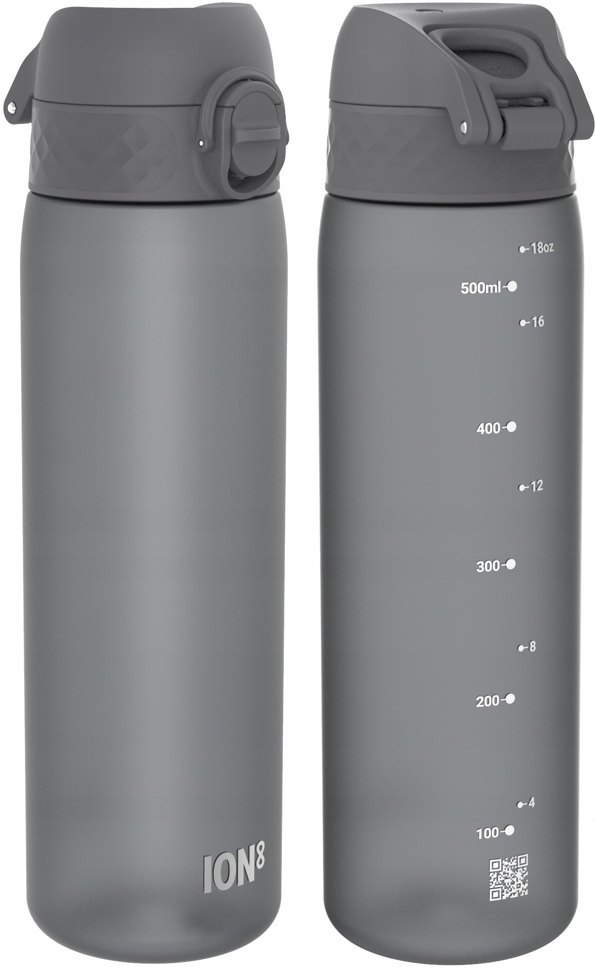 Bidon ECO na wodę ION8 500ml Szary z atestem