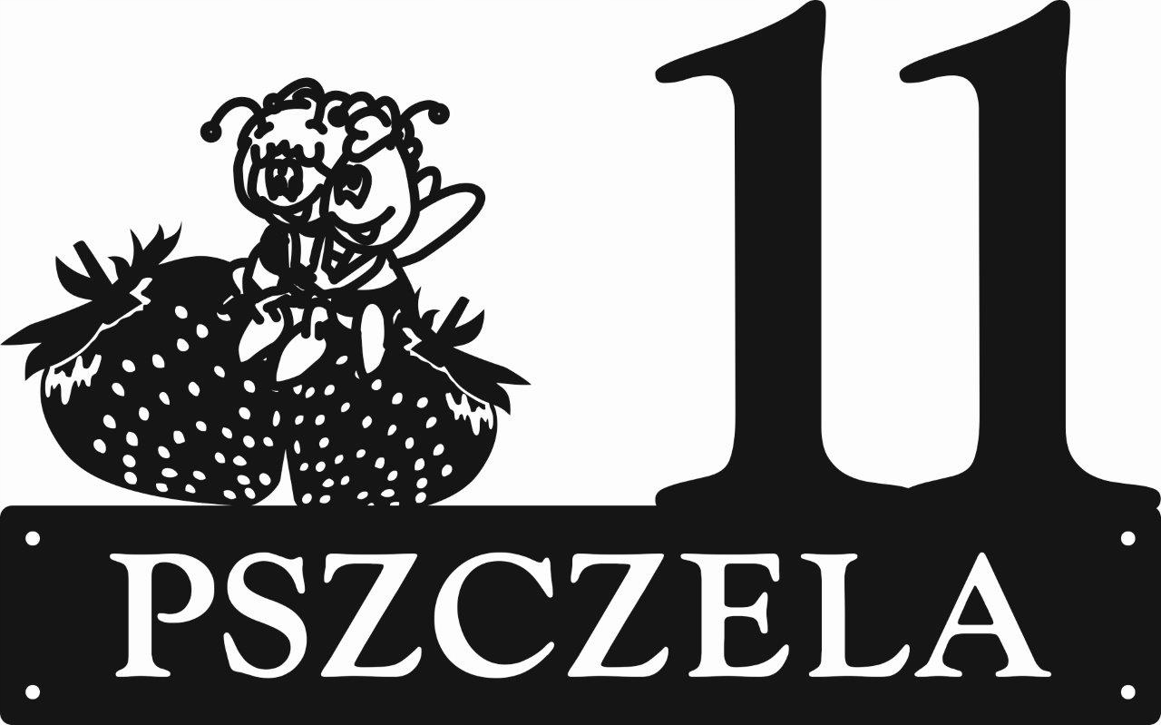 Číslo Na Dom 80 cm Tabuľa Adresa Ocel 2 mm ul. Včela