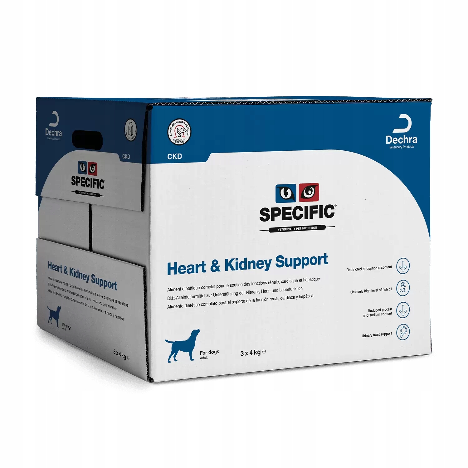 Specific podpora srdce a ledvin při Ckd 12 kg (3x4 kg)