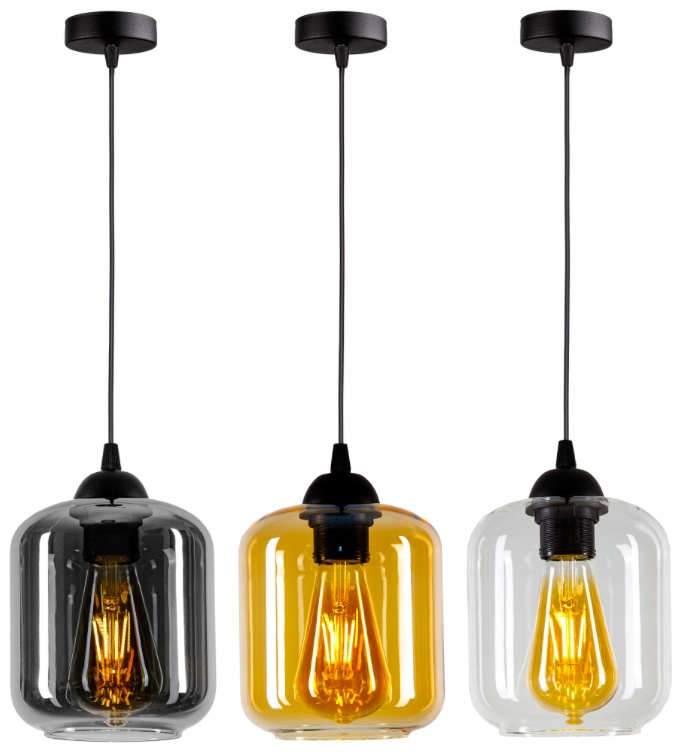 SZKLANA LAMPA WISZĄCA SUFITOWA ŻYRANDOL PLAFON LED Marka Fibram Lighting