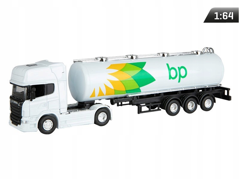 Transportér Bp nákladní bílý Model 1:64, Scania V8 R730