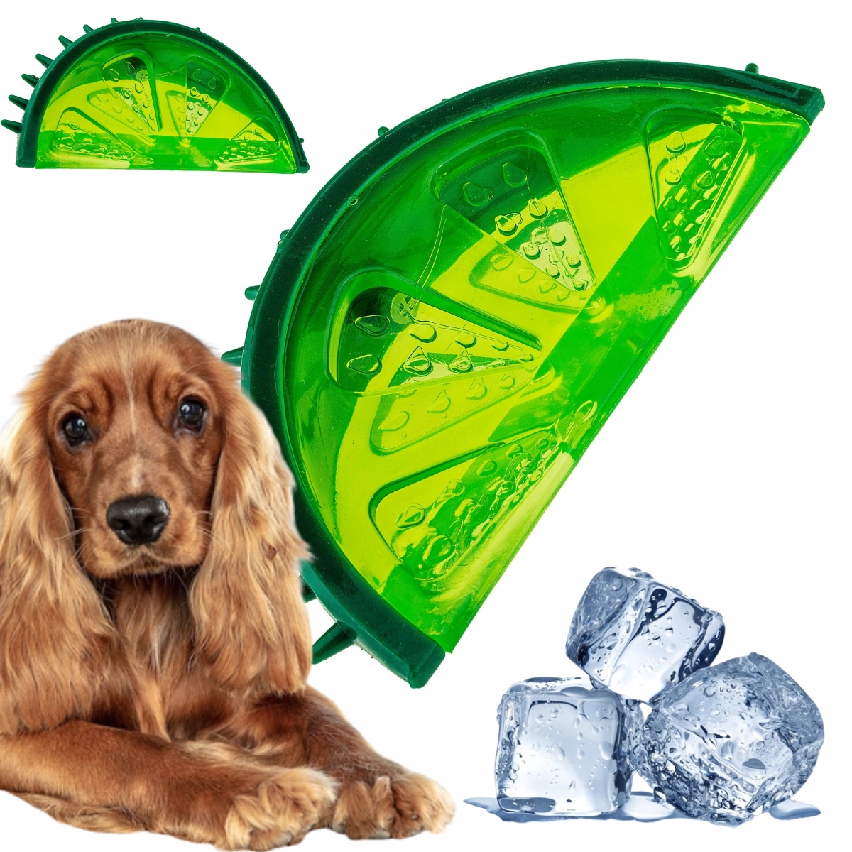 

Zabawka dla psa Chłodząca Limonka piszczy na lato