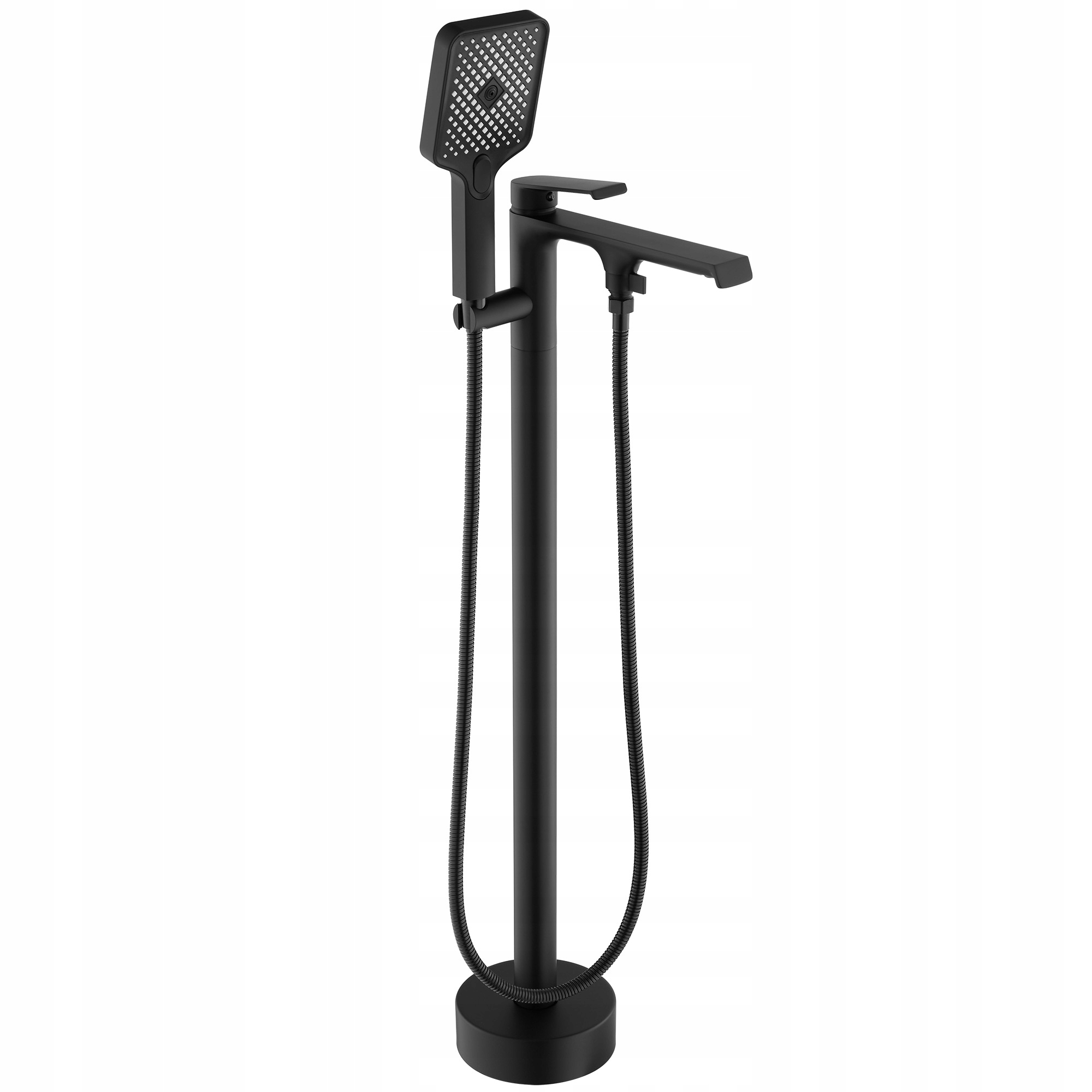 Voľne Stojaca Vaňová Batéria Čierna Podlahová Sprcha Kohútik Rea Hass