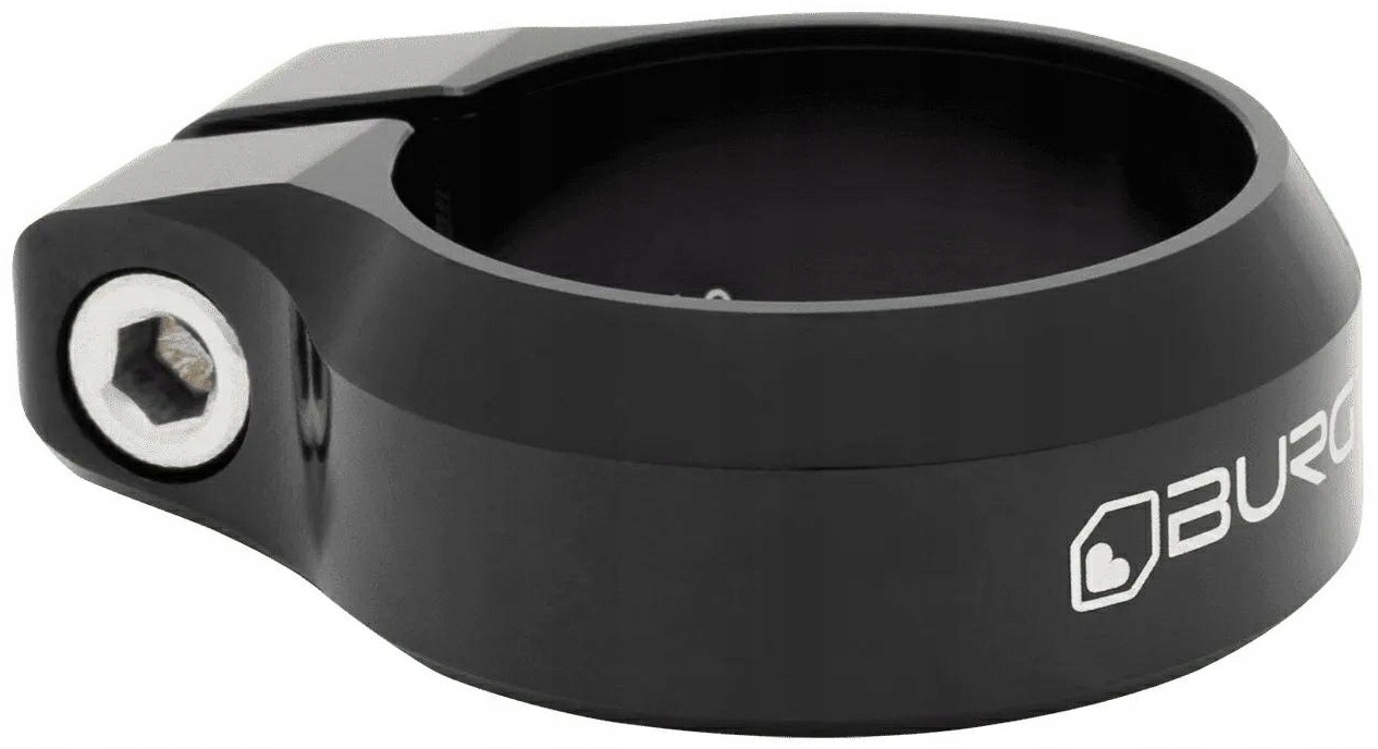 Objímka Svorka tyče Burgtec 34,9 mm Černá