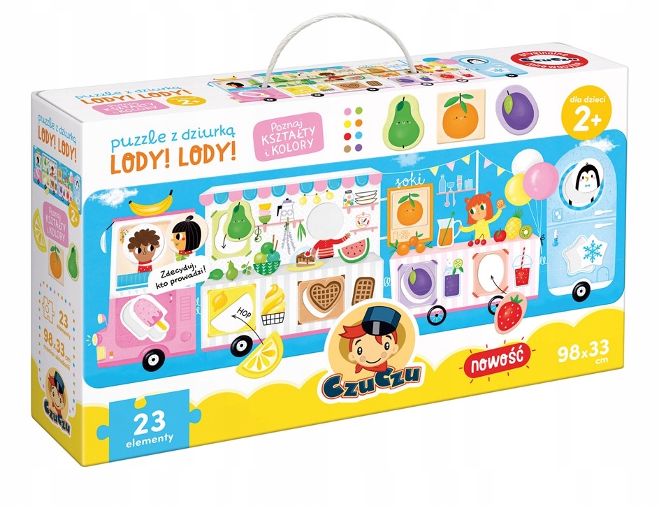 

Puzzle Z Dziurką Lody Lody 23 elementy +2 lata