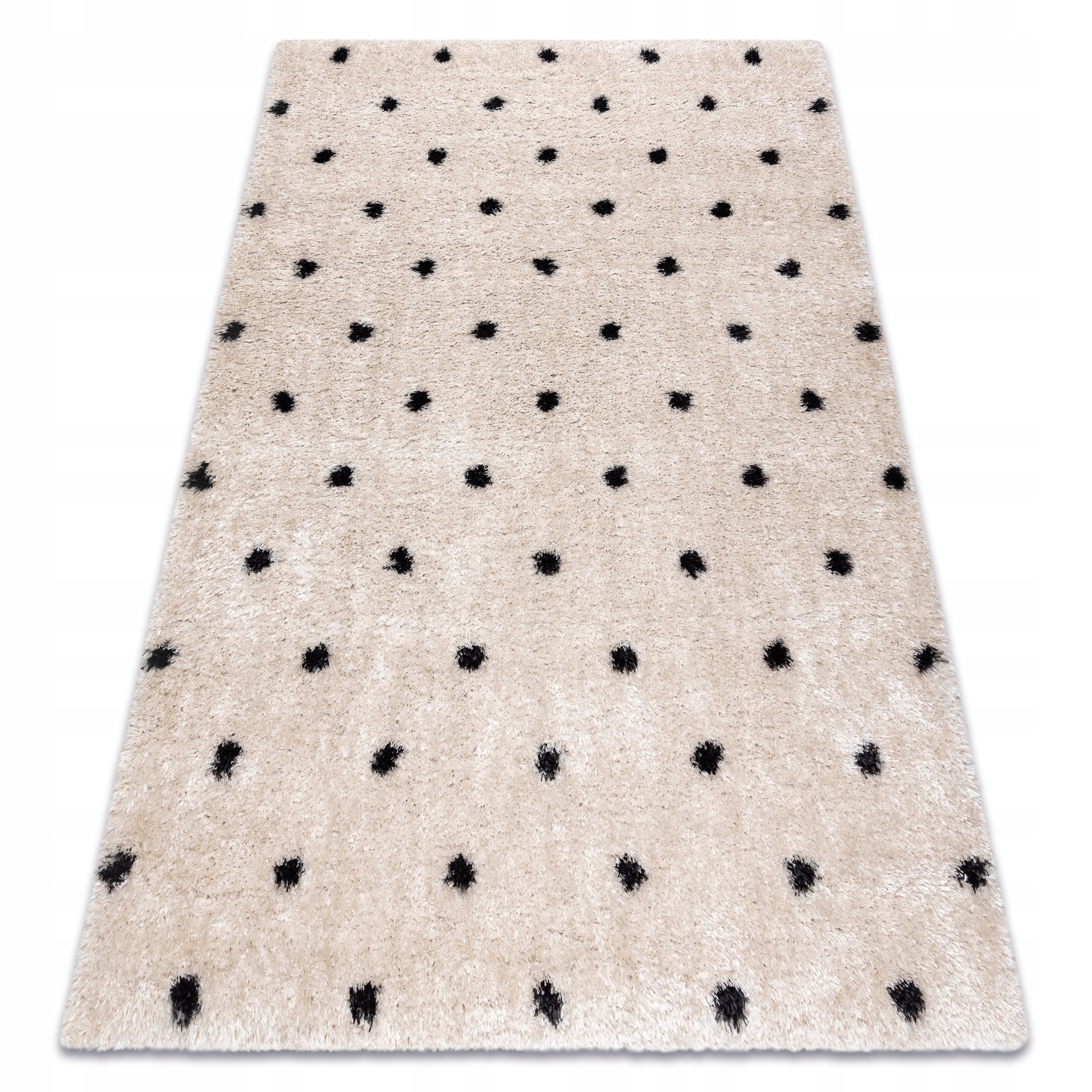 

Dywan Shaggy Fluffy 120x170 Groszki Kropki #AF305