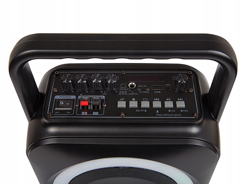 MOCNY BEZPRZEWODOWY GŁOŚNIK BT MIKROFON PILOT AUX Kod producenta 30-350#