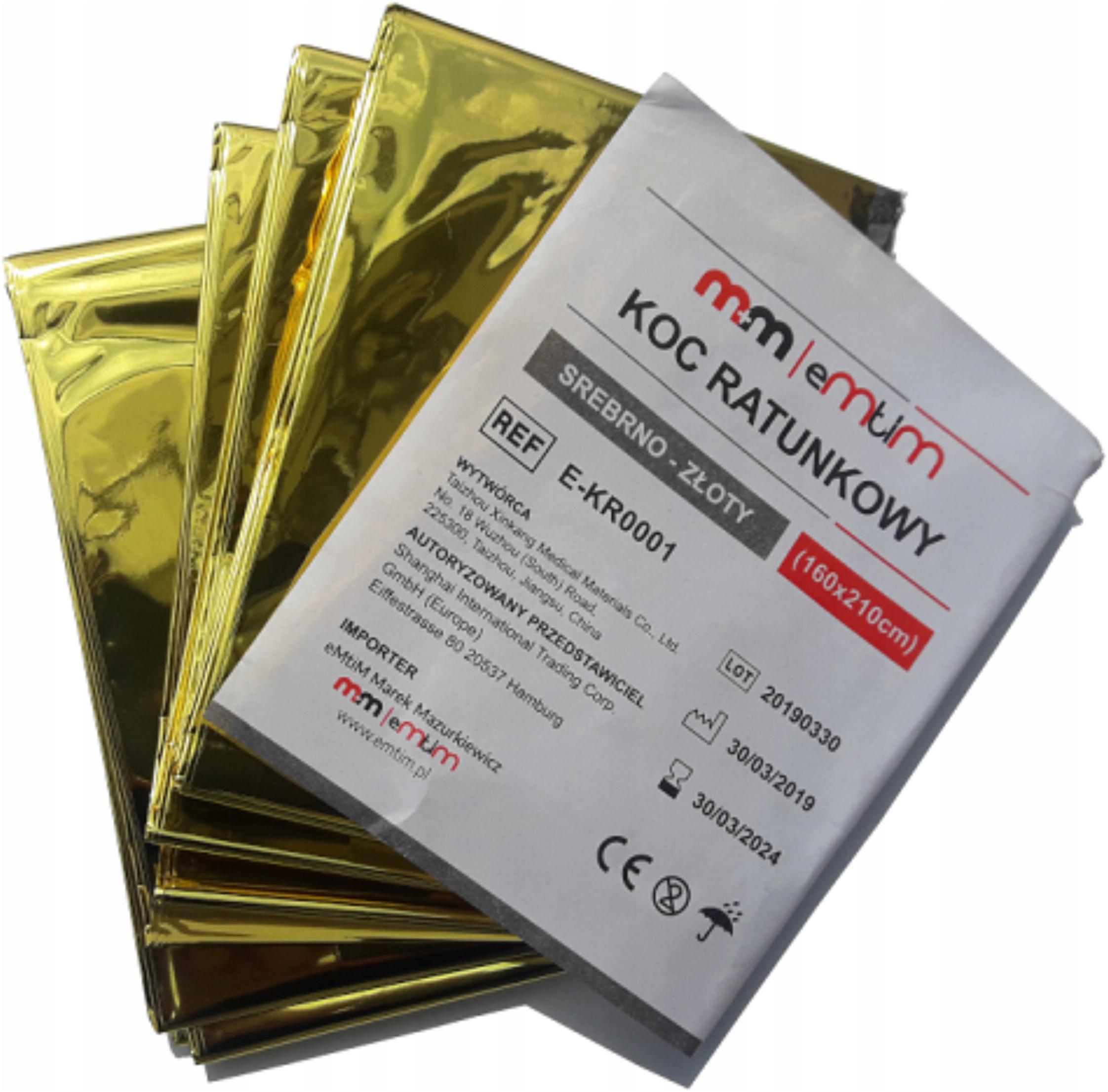 FOLIA TERMICZNA NRC 160 X 210 CM EMTIM KOC RATOWNICZY