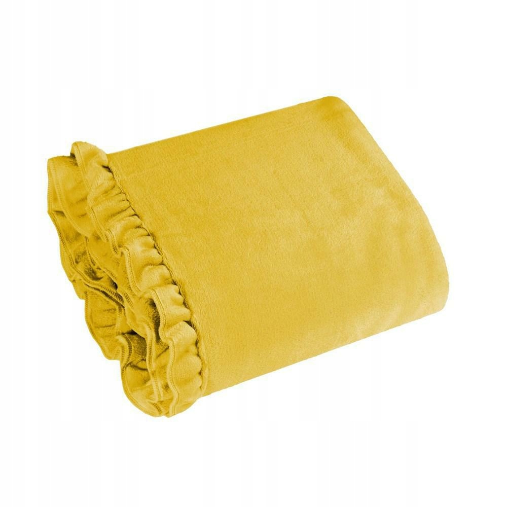 Deka přehoz z mikrovlákna 150x200 Dolly hořčicová