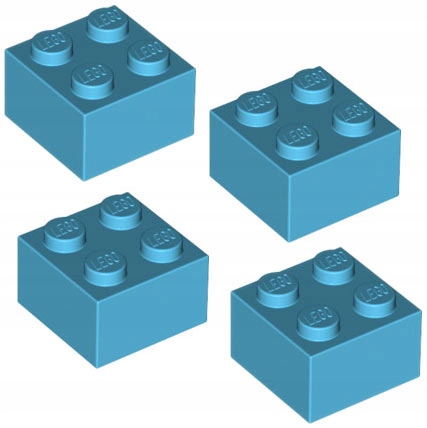 

Lego klocek 2x2 4653970 3003 turkus WeDo 45300