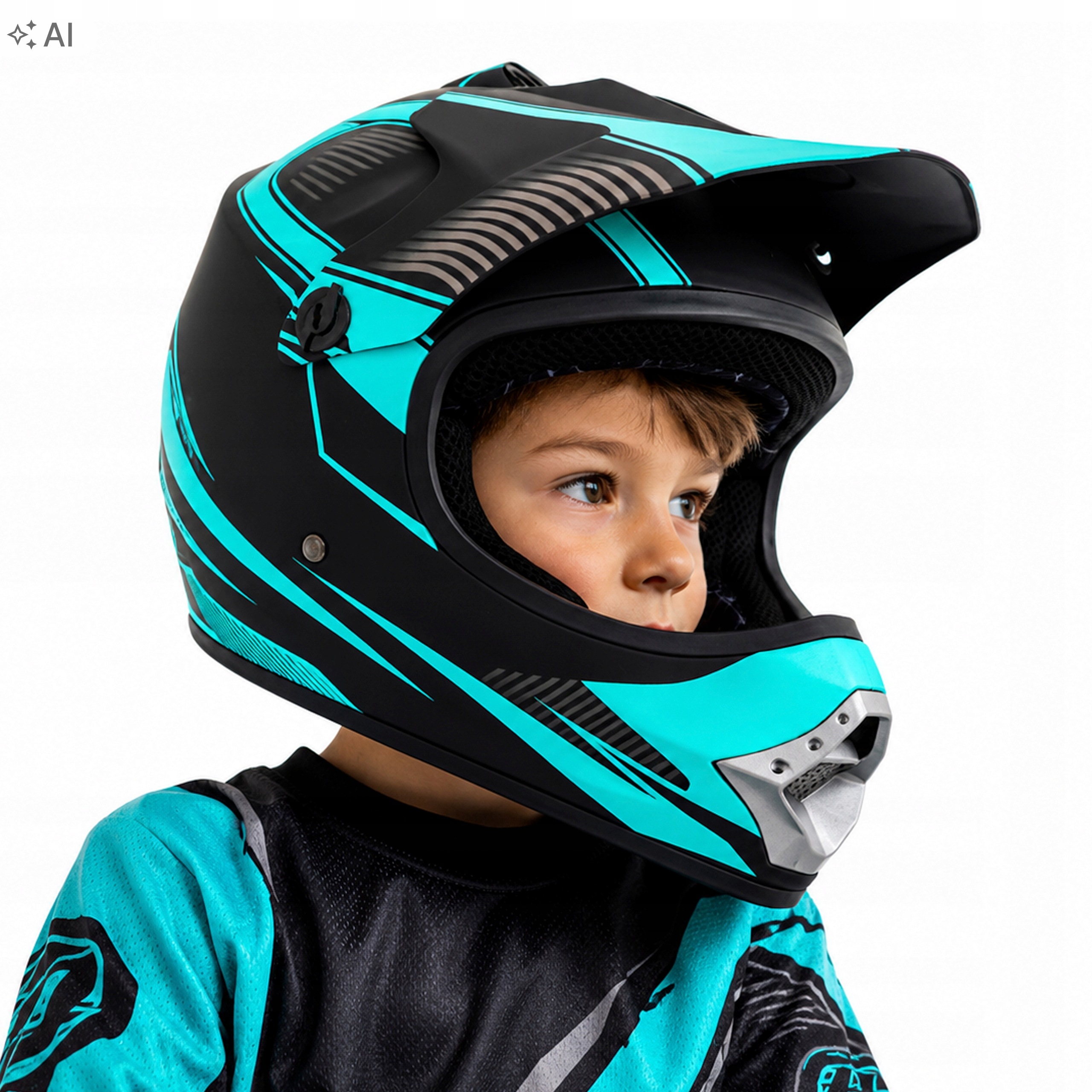Kask dziecięcy Cross M na Enduro Quad Atv Mtb Cross Rower Bmx Hulajnoga