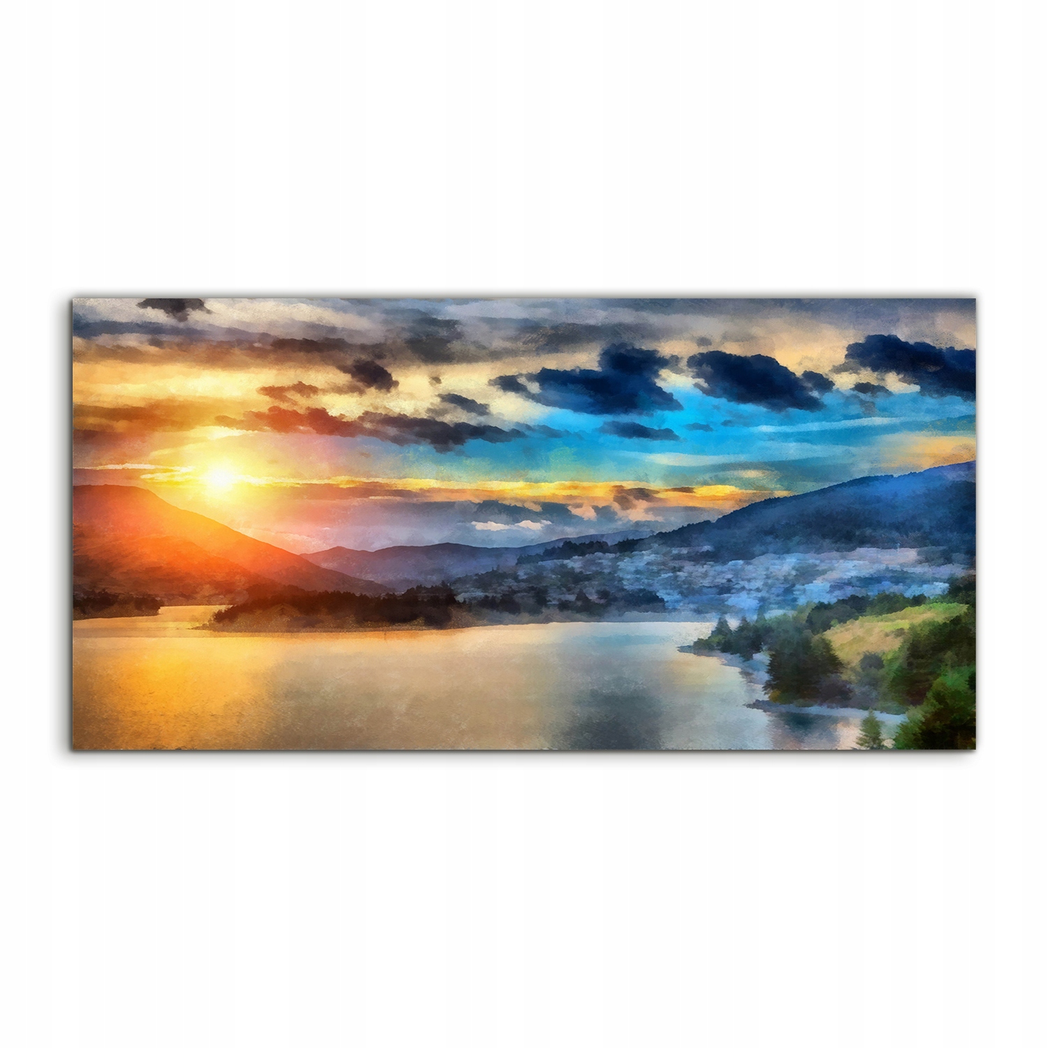 Akrylový obraz 100x50 závesný Hory Príroda Krajina