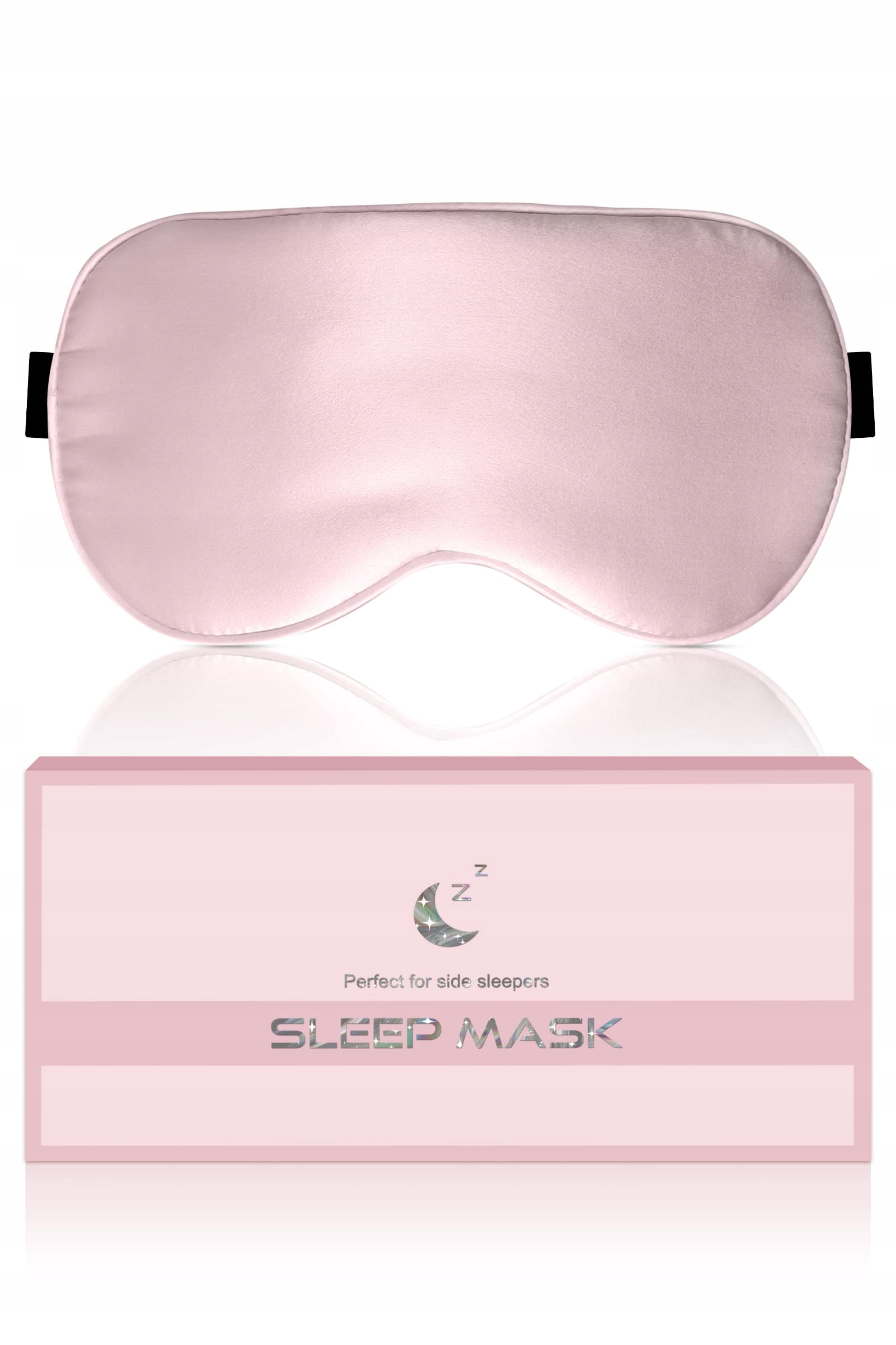 Aosun Jedwabna maska do spania dla osób śpiących na boku