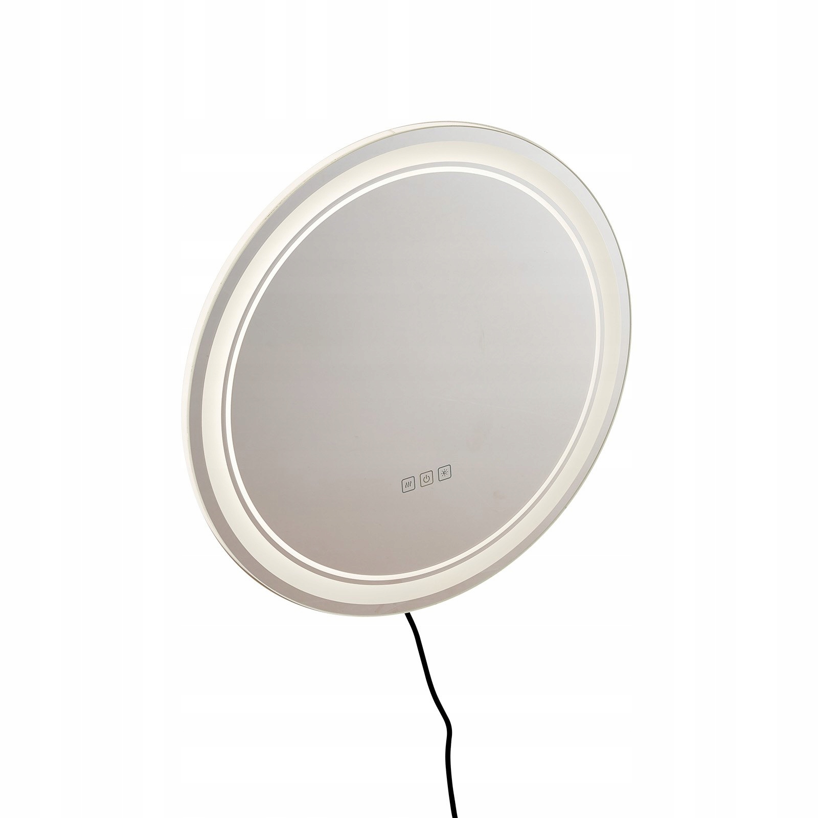 Kulaté Zrcadlo do koupelny 60 cm s podsvícením a funkcí Anti-Fog