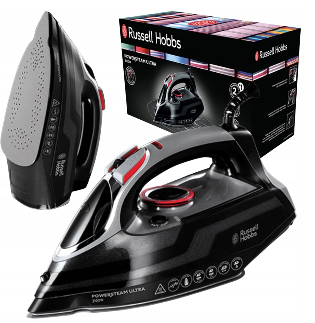 Żelazko Russell Hobbs Power Steam Ultra 3100W Mocne Żelazko Parowe Ceramika