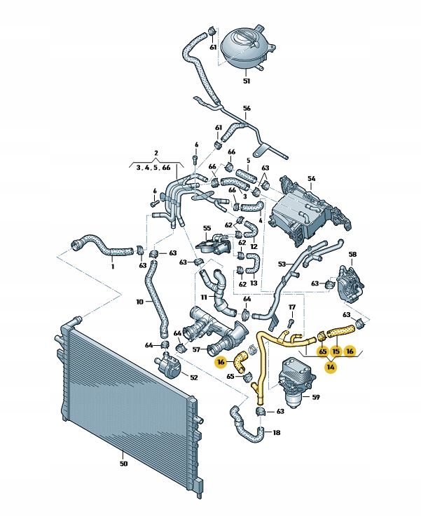 Оригинальная водяная труба охлаждения двигателя vw audi в Украине ...