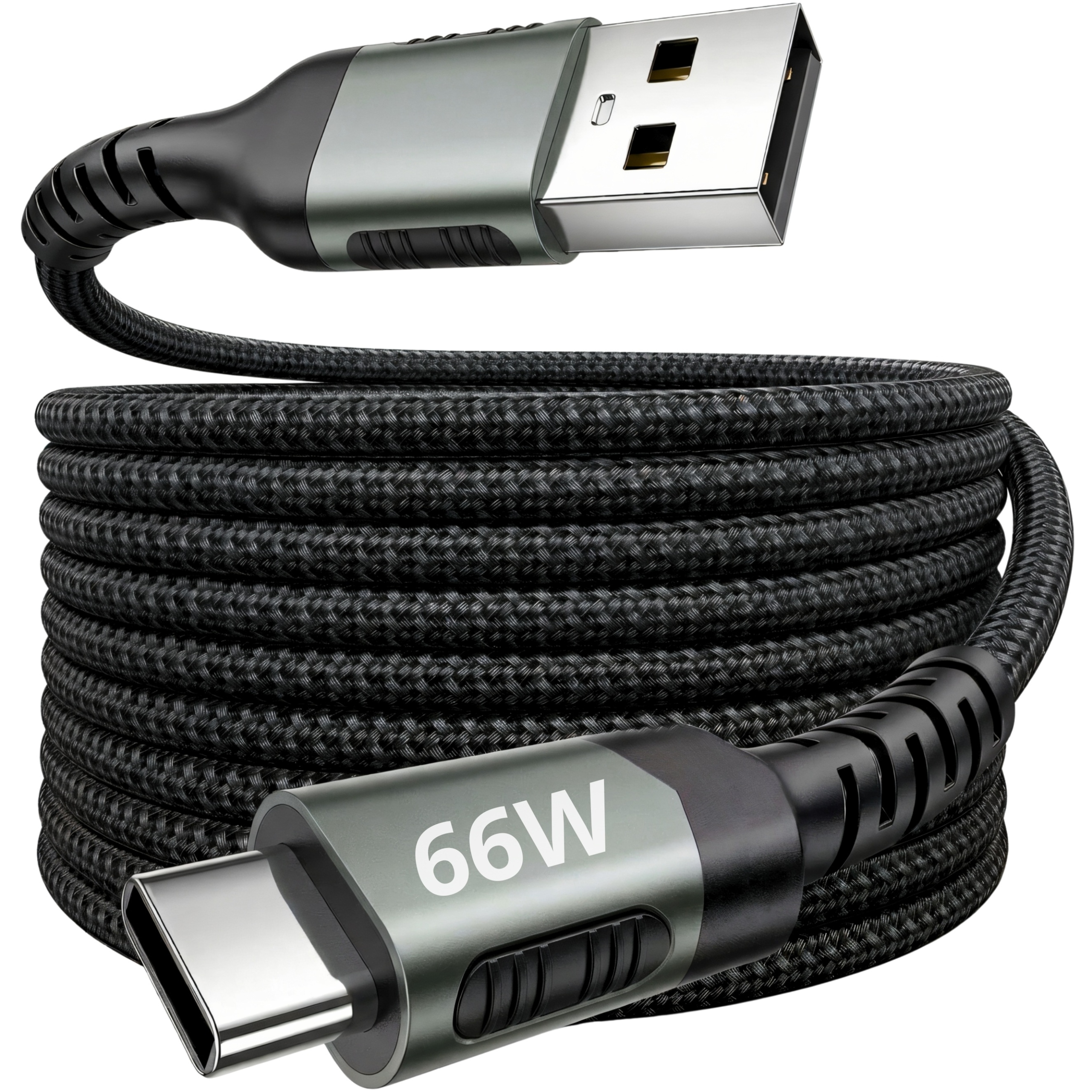 Kabel Usb Usb-c 66W 3A Pd Qc 3.0 Przewód Oplot Szybkie Ładowanie 2M