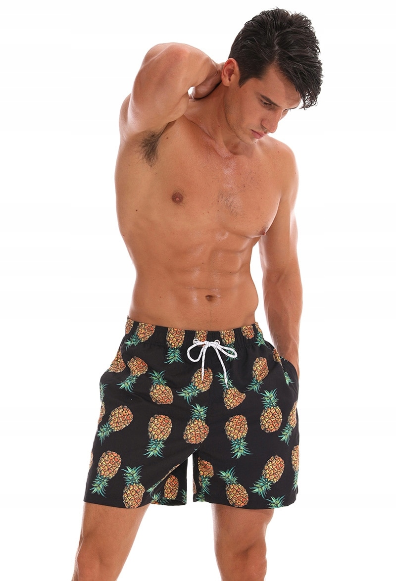 KĄPIELÓWKI MĘSKIE SZORTY SPODENKI ANANASY - XL Marka Papilio