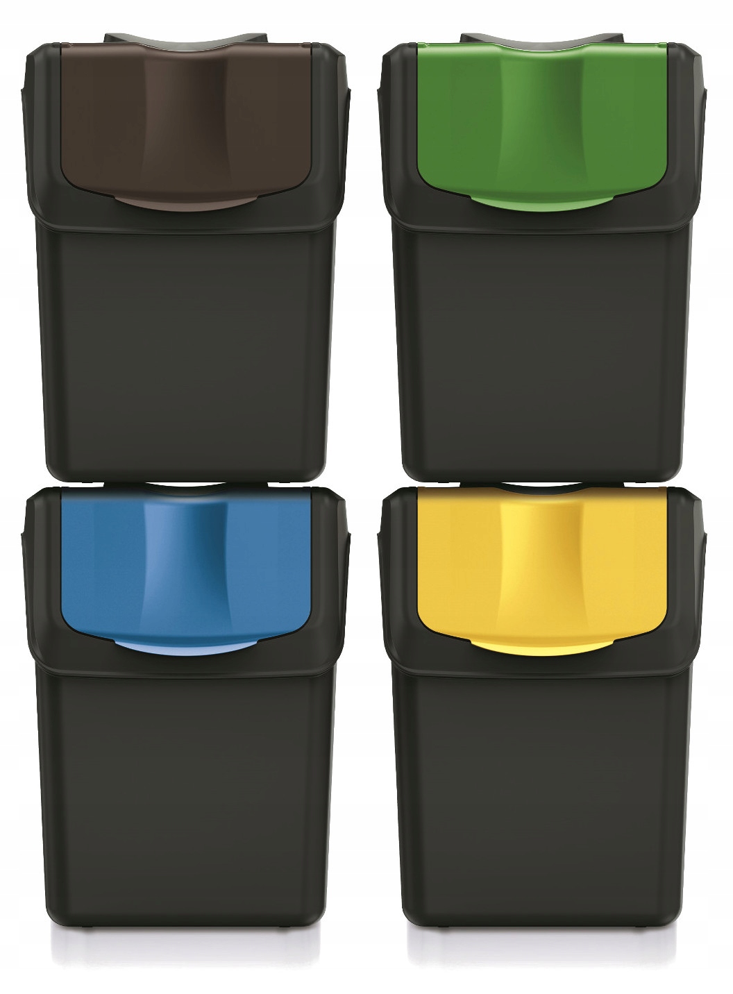 Levně Sada košů na tříděný odpad 4x20 L Keden Prosperplast