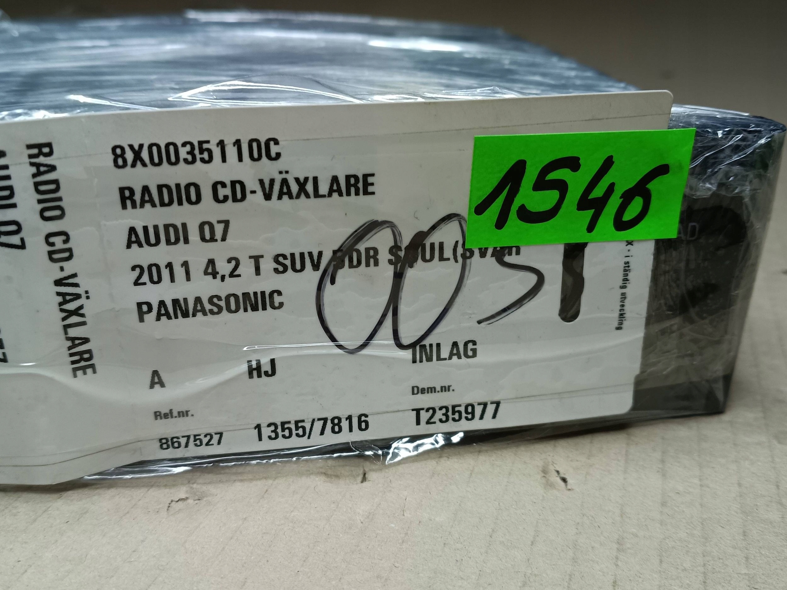 changer CD/DVD Audi A6 S6 C7 4G 8X0035110C