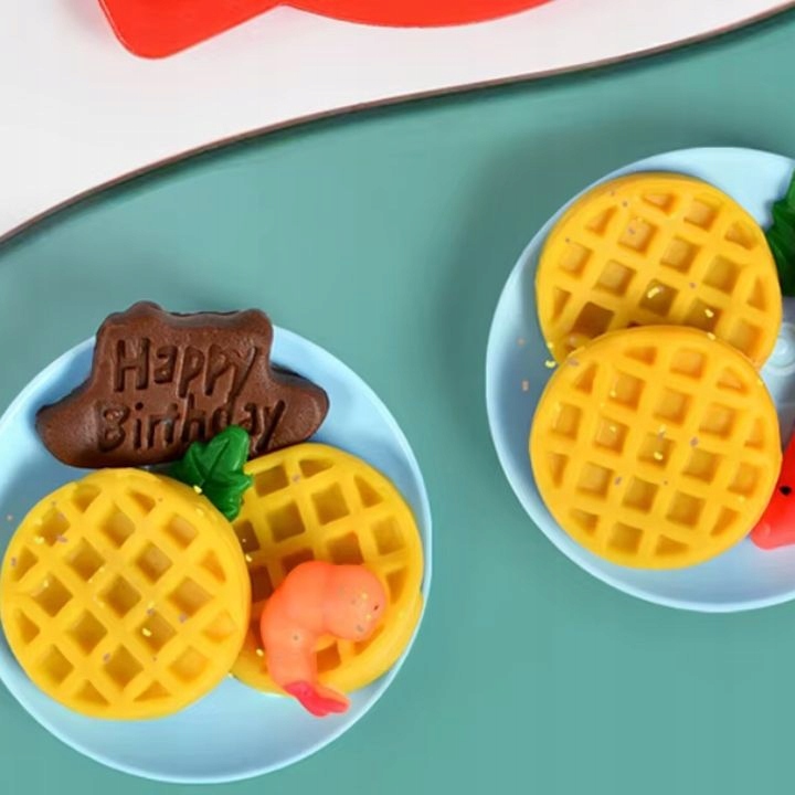 CIASTOLINA MASA PLASTYCZNA KUCHNIA DO ROBIENIA HAMBURGERÓW - ZESTAW XXL Materiał papier