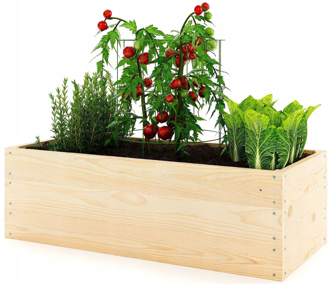 Donica na Warzywa uprawy Skrzynia Warzywnik 100x60cm Eko Naturalna