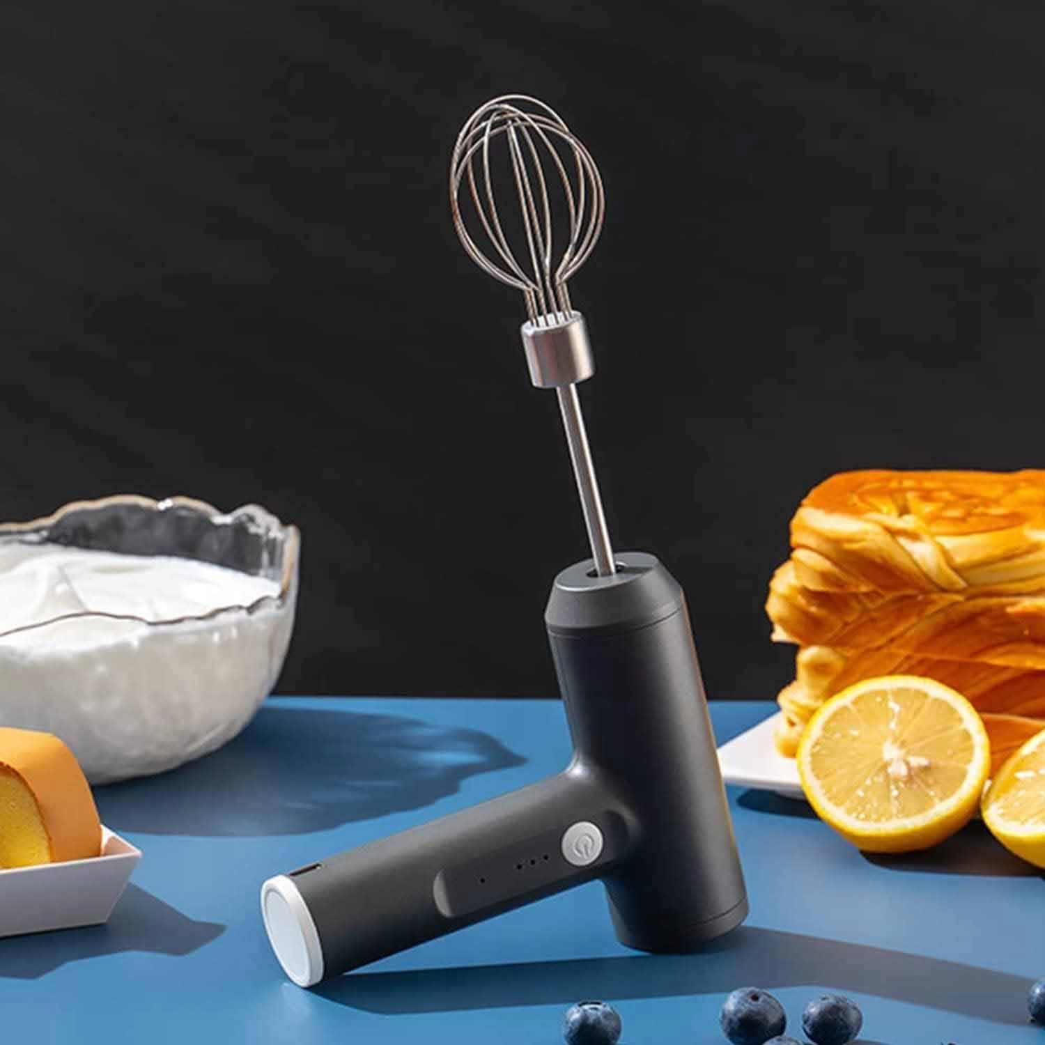 MIKSER RĘCZNY ELEKTRYCZNY BEZPRZEWODOWY PRZENOŚNY 3 POZIOMY PRĘDKOŚCI USB Tryby pracy turbo
