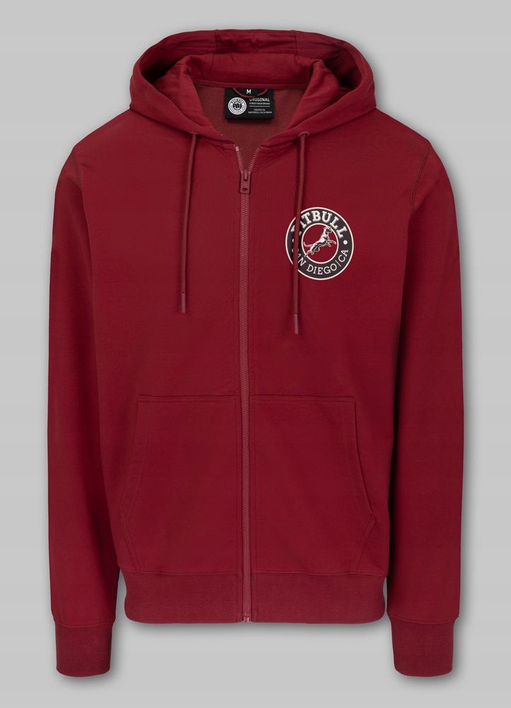 Pánská Rozepínací mikina s kapucí Pitbull Pohodlná s potiskem San Diego Ca