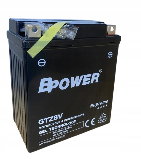 Akumulator Bpower Supreme 7Ah 115A 12V P+ GTZ8V Gel K9 113x70x130