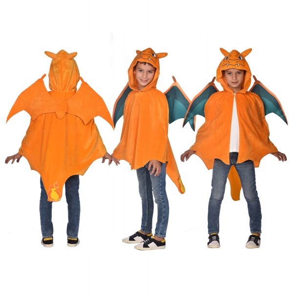 Kostium Strój Pokemon Charizard na licencji 3-7 lat 98-122 cm