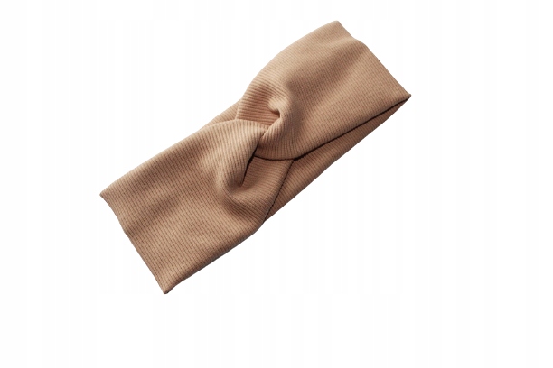 

Opaska Przeplatana prążek beż nude Damska &