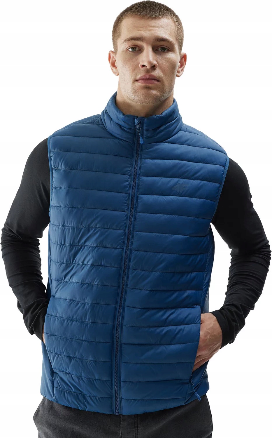 KAMIZELKA MĘSKA PUCHOWA CIEPŁA SPORTOWA BEZRĘKAWNIK 4F Rozmiar L