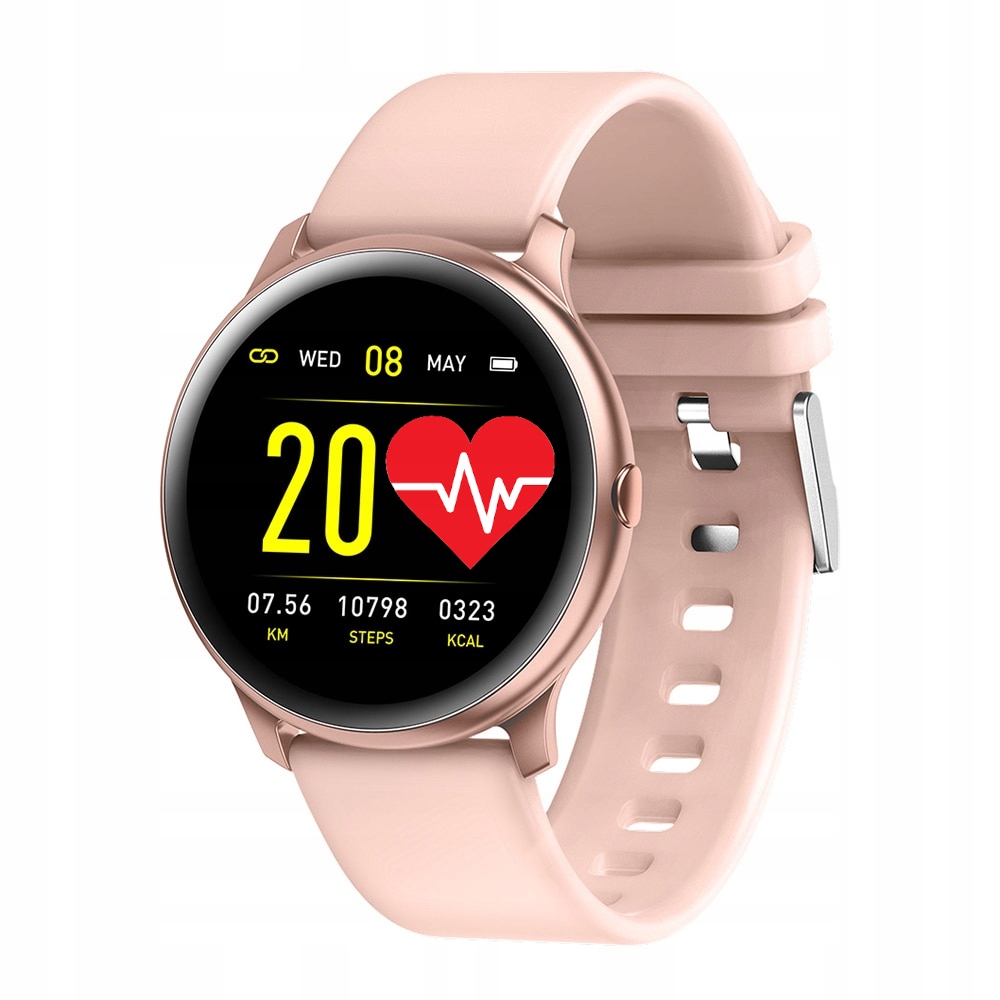 

Zegarek Damski Smartwatch Ekg Ciśnienie Gold Rosso