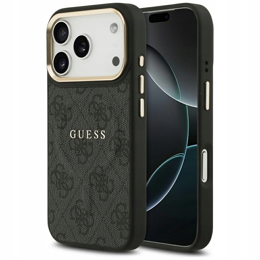 Pouzdro Guess iPhone 17 Pro MagSafe černé Hardcase 4G Classic zadní kryt