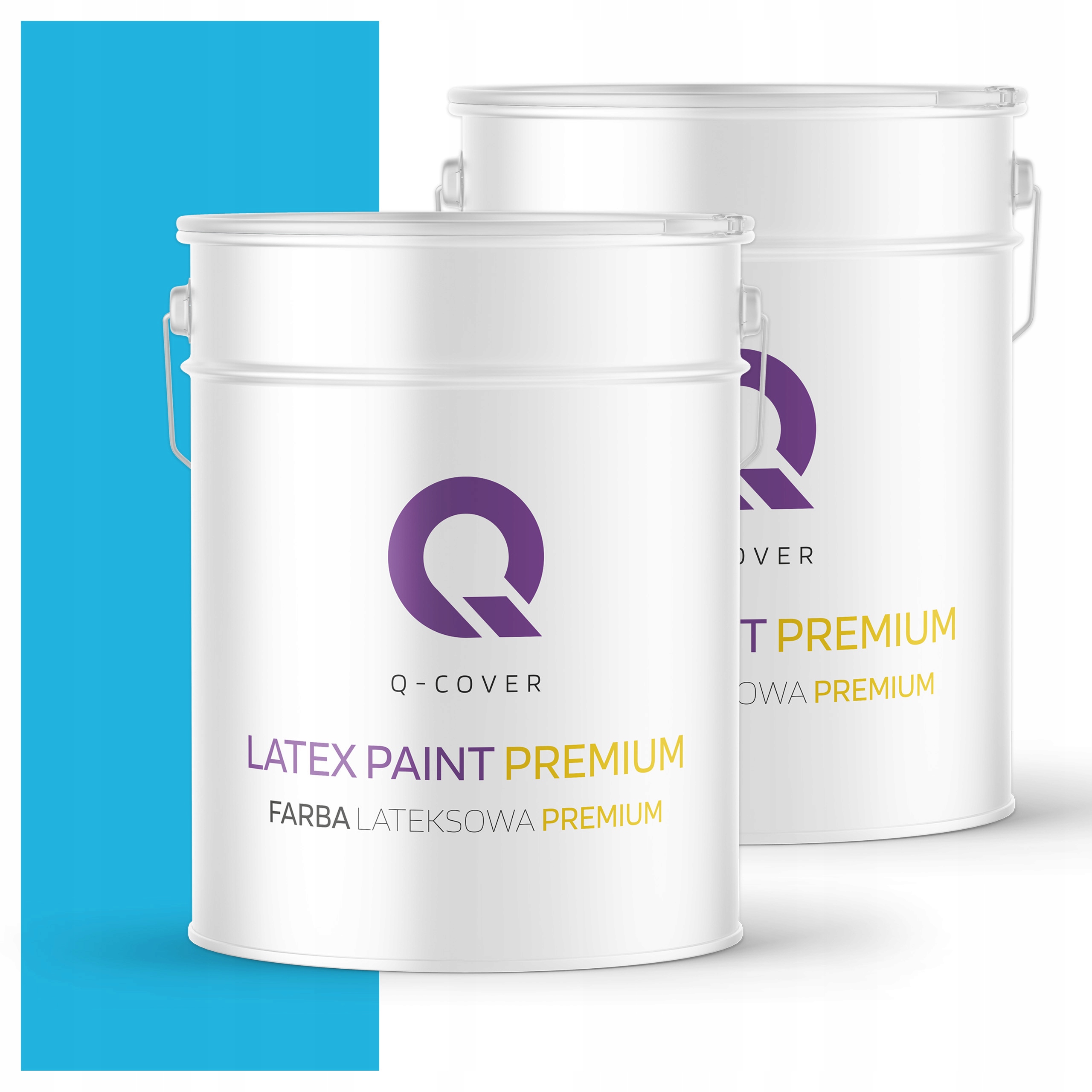 Farba odolná voči škvrnám Umývateľná na steny stropov 10L Hlboká matná modrá