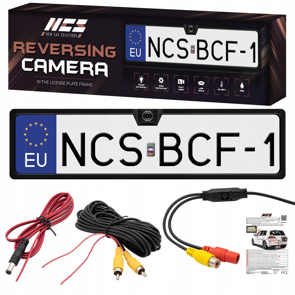 Couvací Kamera V Rámečku Registrační Tabulky 1280p Ahd Ntsc Fisheye 170°