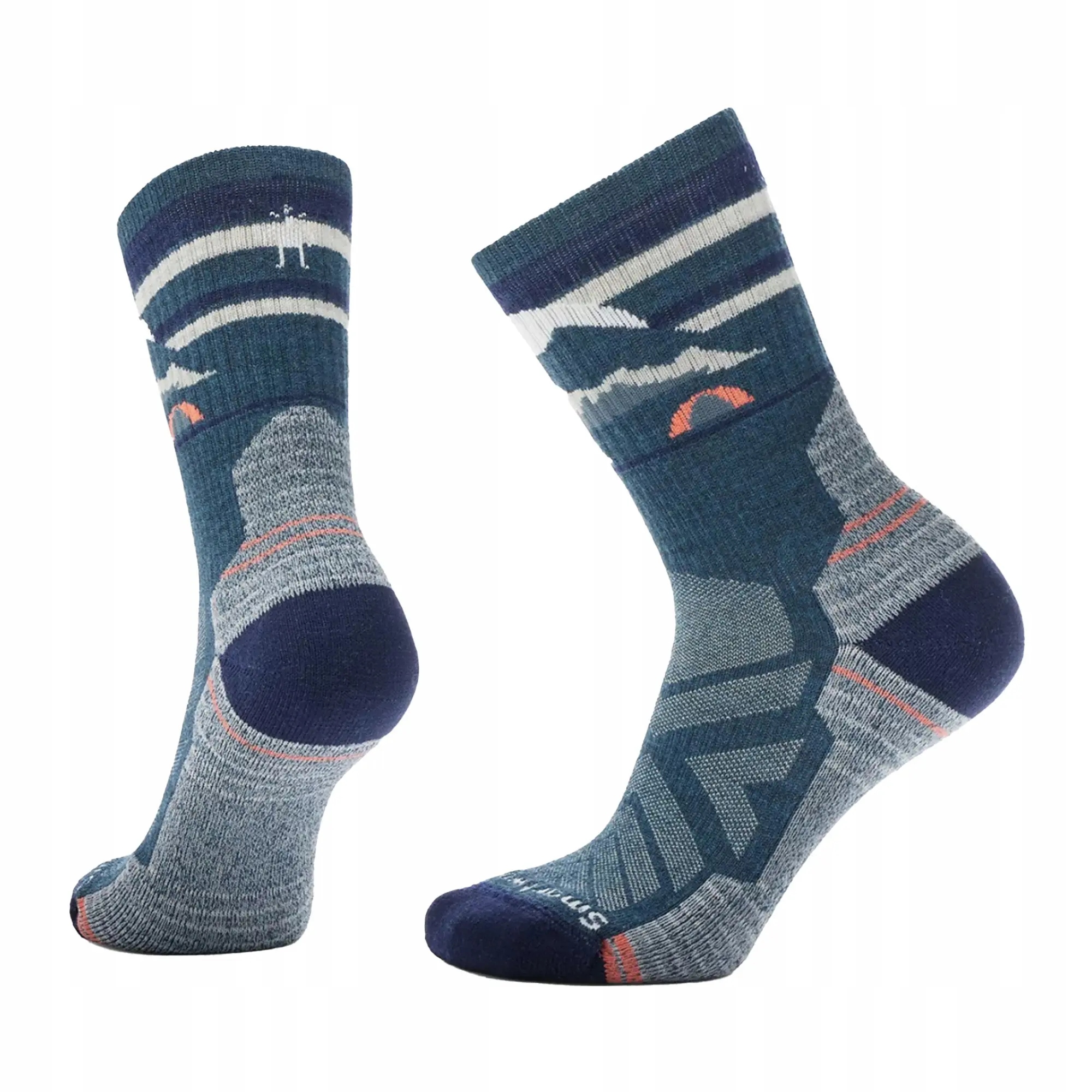W's Hike Light Cushion Mountain Moon Crew Socks, G74 twilight blue, L